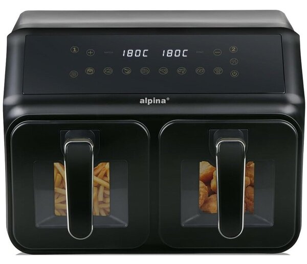 Alpina Air Fryer 2x4L 2200W olajmentes sütő
