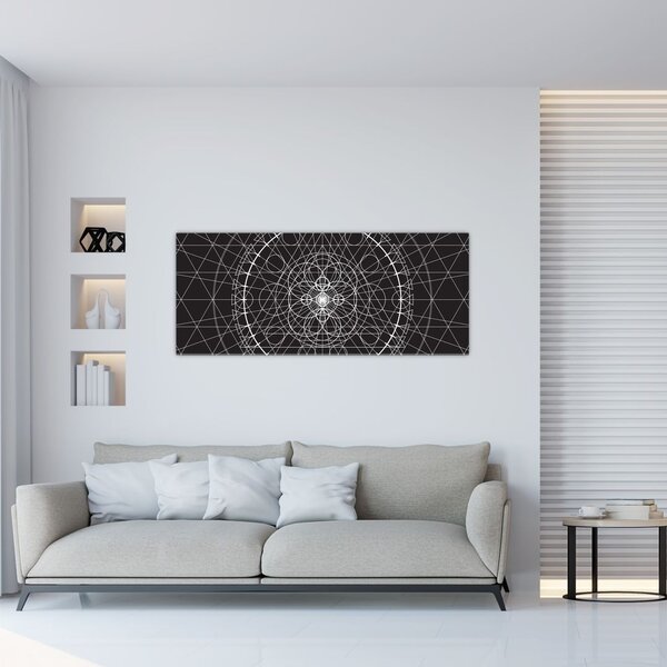 Kép - Óra absztrakciója (120x50 cm)