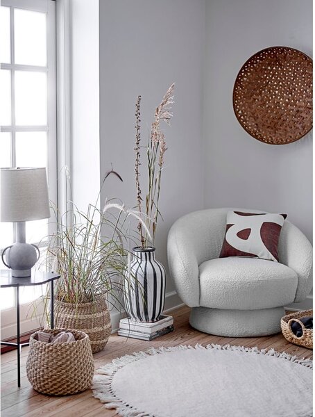 Nature bézs gyapjú szőnyeg, ⌀ 110 cm - Bloomingville