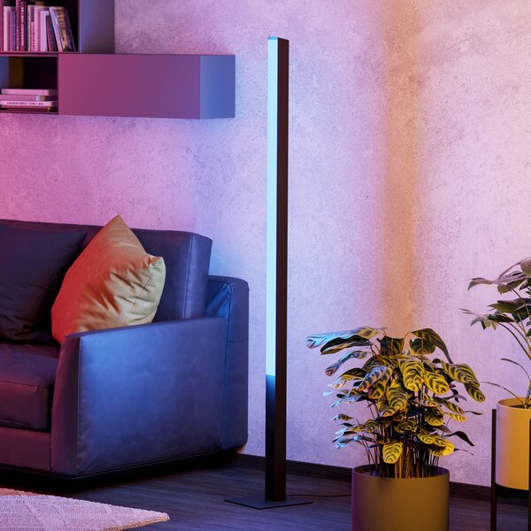 EGLO connect Simolaris-Z LED álló lámpa, dimmelhető, Fekete, Nappali / Étkező, fém, Modern