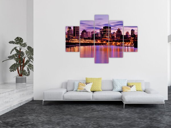 Éjszakai város képe (150x105 cm)