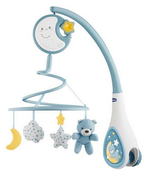 Chicco Next2Dreams Kiságyforgó nyugtató fénnyel és zenével - Kék