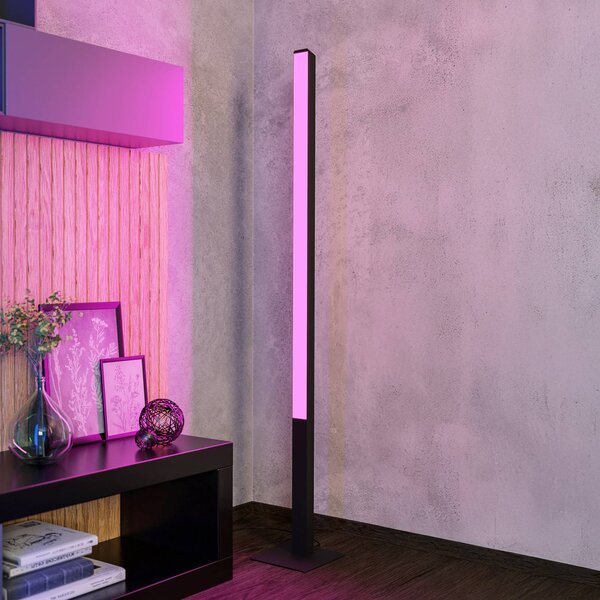 EGLO connect Simolaris-Z LED álló lámpa, dimmelhető, Fekete, Nappali / Étkező, fém, Modern