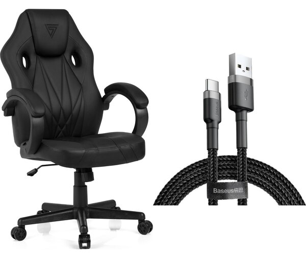 SENSE7 Prism gamer szék műbőr fekete