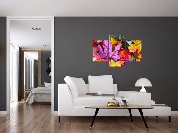 Kép - őszi levelek (90x60 cm)