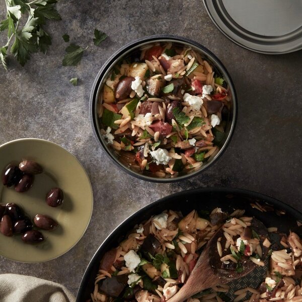 Black+Blum Glass Lunch Pot ételhordó doboz nagy palaszürke