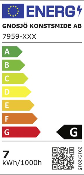 Konstsmide Cremona LED-es kültéri fali lámpa EEK: G (A - G) LED Fixen beépített LED-es 6 W Antracit (7959-370)