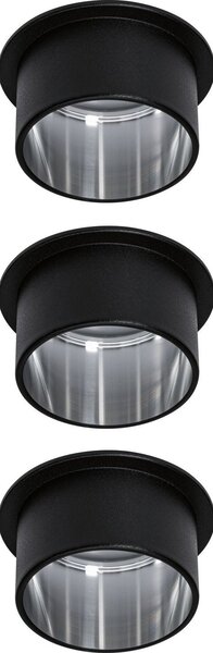 Paulmann LED-es beépíthető lámpa 19.5 W Fekete, Vas (93383)
