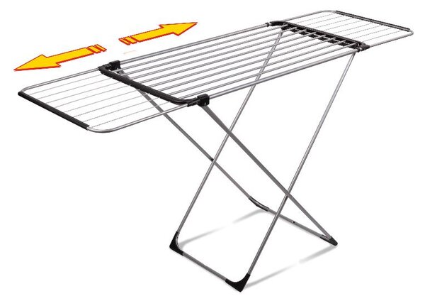 Lamart LT8102 Összecsukható Ruhaszárító állvány 94 x 55 x 176 cm - Fekete