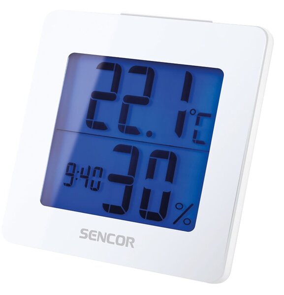 Sencor SWS 1500 W hőmérő ébresztőórával fehér