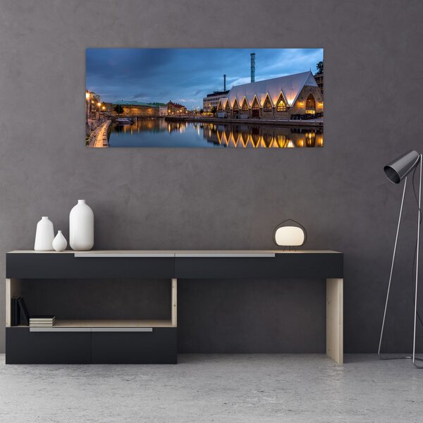 Vízcsatorna képe - Göteborg (120x50 cm)
