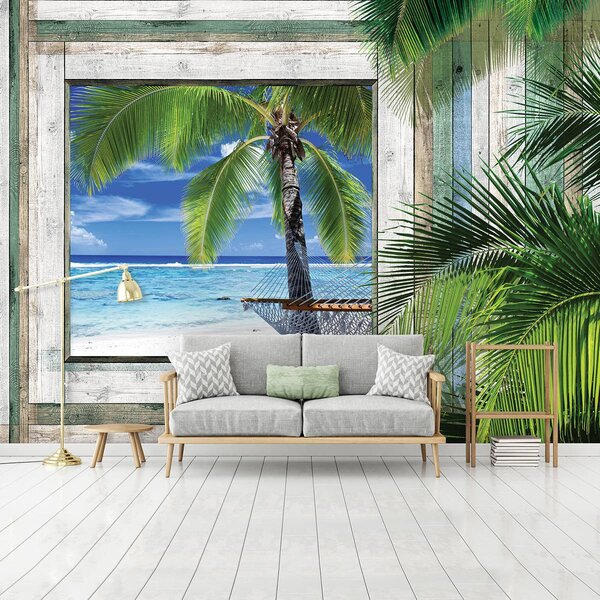 Fotótapéta - Strand, tenger, homok (152,5x104 cm)