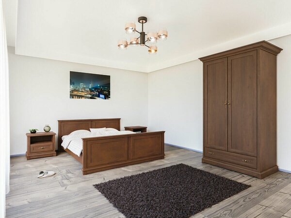 Hálószoba garnitúra Vendore 122, Laminált forgácslap, Gesztenye