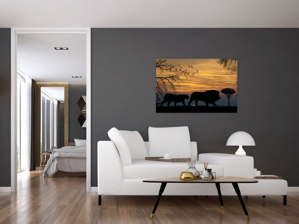 Safari képe (90x60 cm)