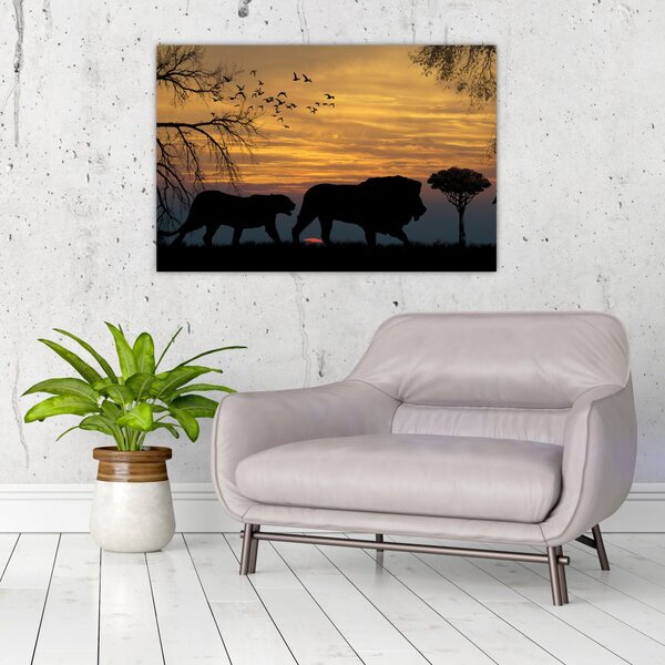 Safari képe (90x60 cm)
