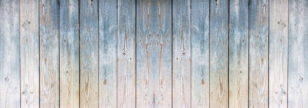 Fotótapéta - Fa deszkák - kék érintés (152,5x104 cm)