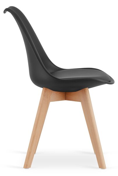 Étkező garnitúra 1 + 4, MADO ARTISAN asztal 80x80 + BALI MARK szék fekete