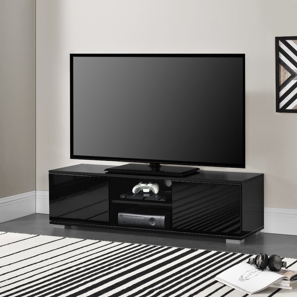 TV-szekrény 34,5x120x40 cm fekete fényes