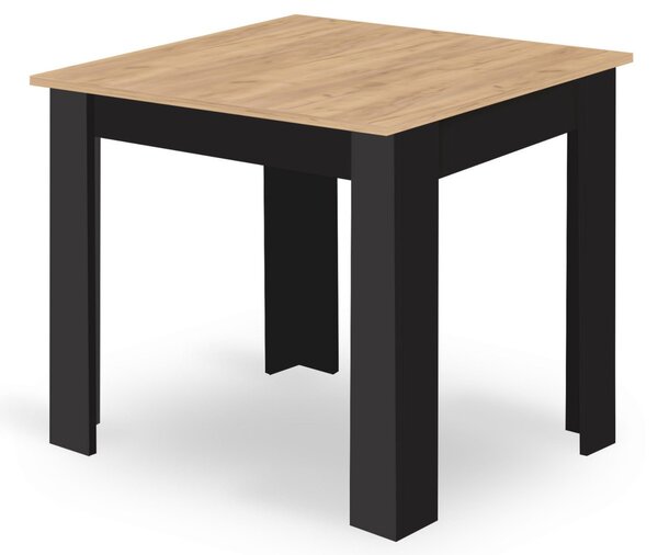 Étkező garnitúra 1 + 4, MADO ARTISAN asztal 80x80 + BALI MARK szék fekete