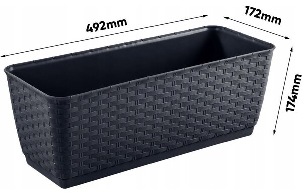 Prosperplast Ratolla Láda - 50, Antracit