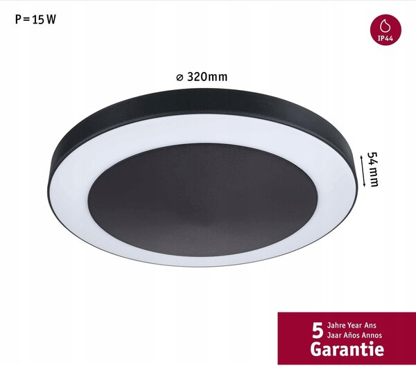 Paulmann Circula 94526 LED-es kültéri fali lámpa mozgásérzékelővel 14 W Antracit