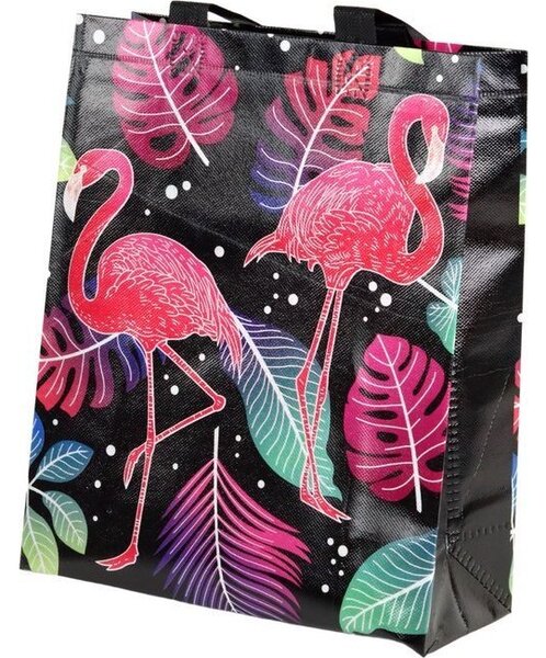 Flamingos Ajándéktáska Fekete 30,5x24,5x10 cm 16727
