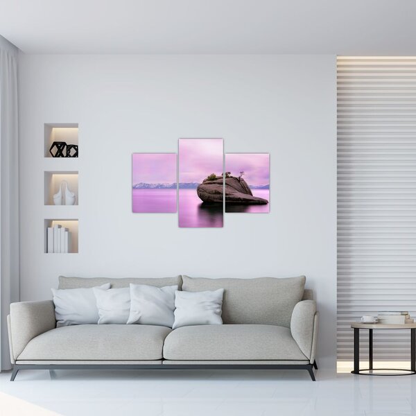 Kő a tengerben képe (90x60 cm)