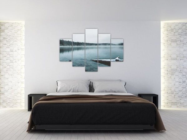 Kép - jeges északi tó (150x105 cm)