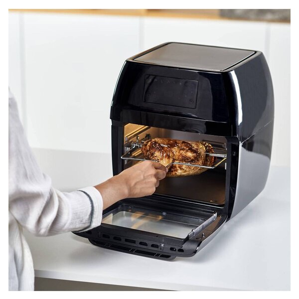 Black & Decker BXAFO1200E 12L Forrólevegős fritőz - Fekete