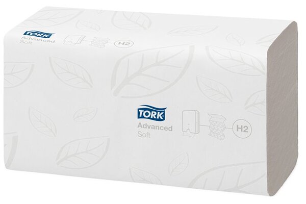 Tork Advanced Interfolded H2 rendszer Kéztörlő hajtogatott - Fehér (21 csomag)