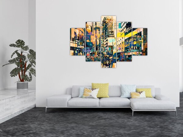 Kép - Festett absztrakció (150x105 cm)