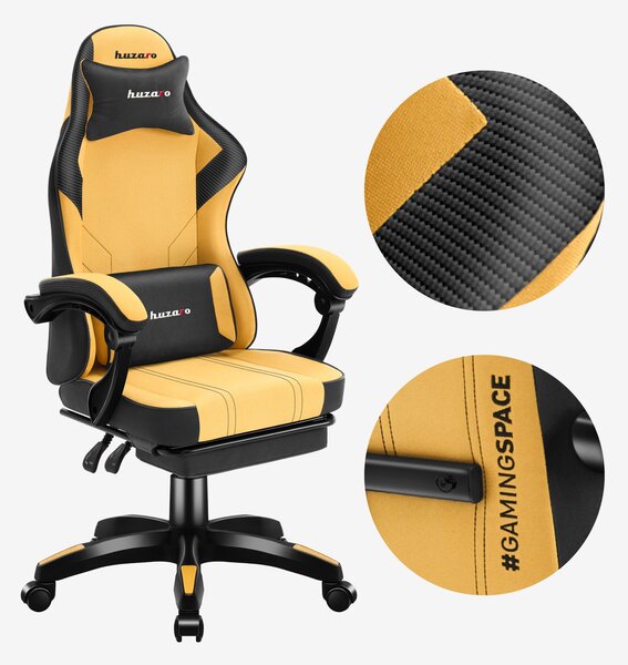 Huzaro Force 3.7 Gamer szék - Sárga / Fekete