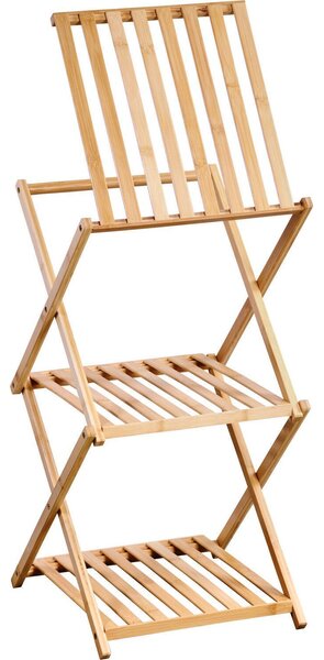 Regał bambusowy z trzema pólkami, 67 cm