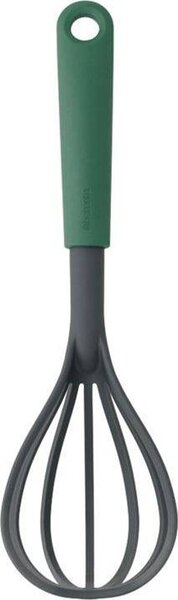 Brabantia Tasty+ Bake & Mix habverő és szűrőkanál, beépített tartóval peremekhez, akasztóval, hőálló, műanyag, platinazöld - 122828