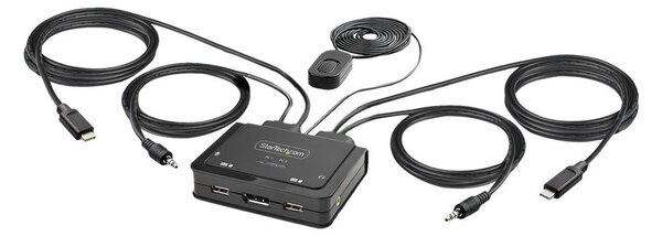 StarTech.com C2-D46-UC2-CBL-KVM KVM kapcsoló Fekete