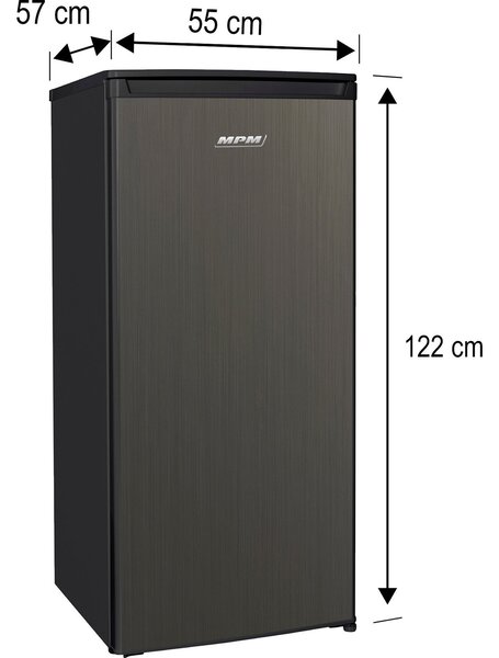 MPM 200-CJ-19 Egyajtós hűtőszekrény 120 W 176 l + 14 l F inox