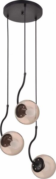 Lampa wisząca Light Prestige Wisząca Hook 3 czarna (LP-125/3P BK) - Light Prestige
