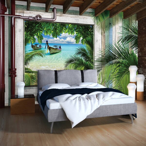 Fotótapéta - Strand, tenger, homok (152,5x104 cm)