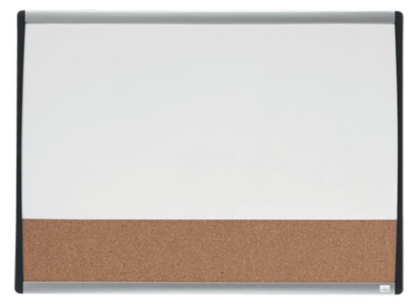 NOBO 1903810 Mágneses fehértábla parafatáblával 58,5x43cm - Barna/Fehér