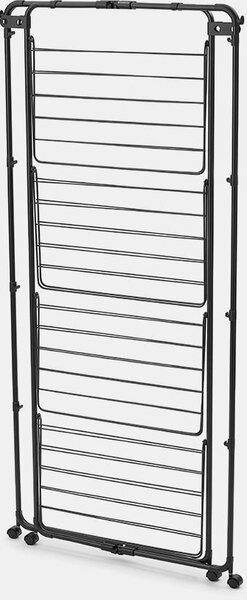 Brabantia HangOn Tower Drying Rack ruhaszárító torony kerekekkel, 30m szárítási hossz, 25kg teherbírás, összecsukható, acél, matt fekete - 319303