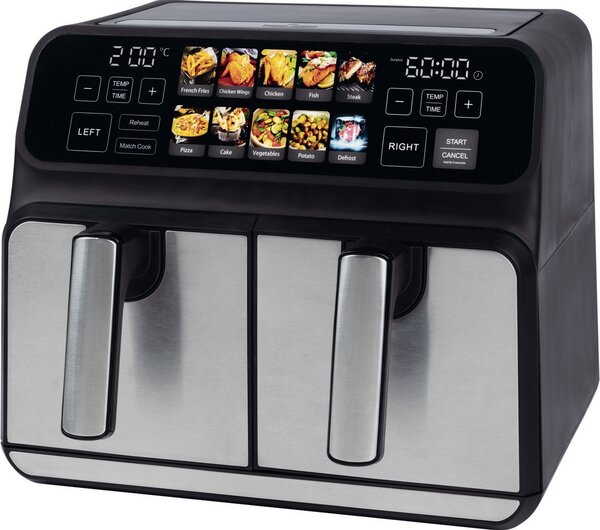 ProfiCook FR 1287 H dupla forrólevegős fritőz, 8 l