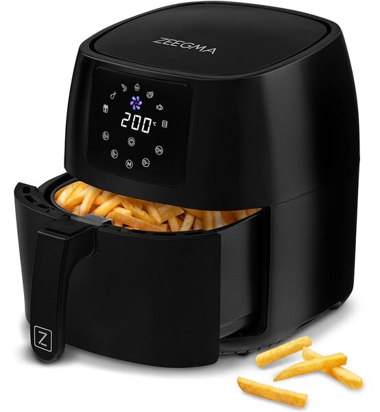 Zeegma Knapper Pro Black 1400W Forrólevegős fritőz 3,5L