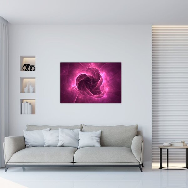 Modern rózsaszín absztrakció képe (90x60 cm)