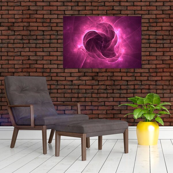 Modern rózsaszín absztrakció képe (90x60 cm)