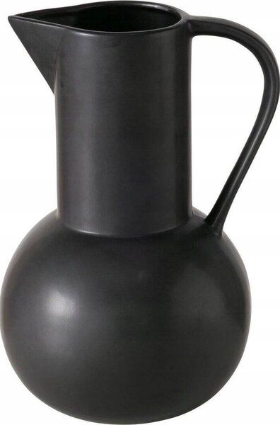 Boltze Czarny wazon dekoracyjny ZUKY, matowa kamionka, wys. 25 cm