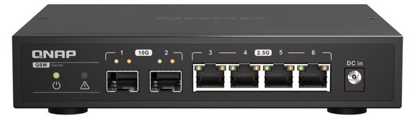QNAP QSW-2104-2S hálózati kapcsoló Beállítást nem igénylő (unmanaged) 2.5G Ethernet Fekete