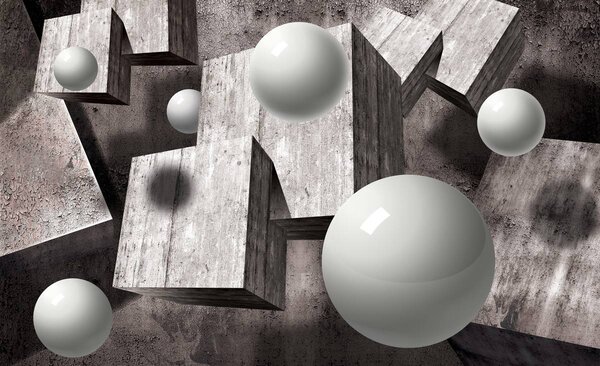 Fotótapéta - 3D golyók (152,5x104 cm)