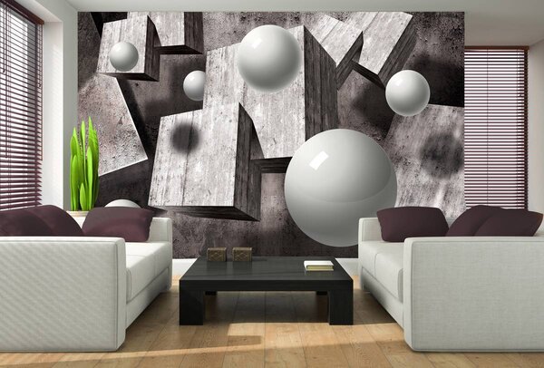 Fotótapéta - 3D golyók (152,5x104 cm)