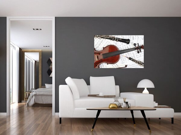 Kép - Hangszerek (90x60 cm)
