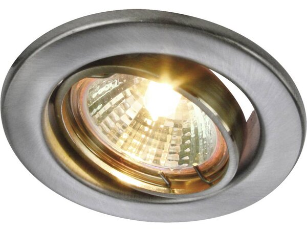 Heitronic DL6801 Beépíthető lámpa LED GU5.3 35 W Nemesacél (matt) (23552)